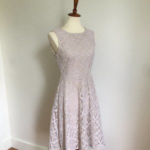 Ivory "crochet" dress